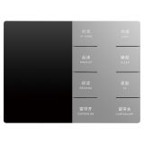 未萊SCS智能三合一溫控面板, 8鍵, 深砂銀