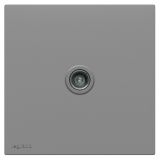 羅格朗開關插座 暢境  深砂銀 一位電視插