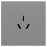 羅格朗開關(guān)插座 暢境  深砂銀 三扁插座 三孔插座 16A