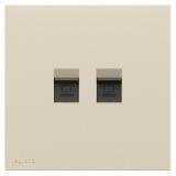 羅格朗開關插座 暢境  粉鉑金 二位電腦插