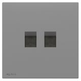 羅格朗開關插座 暢境  深砂銀 二位電腦插