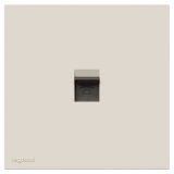 羅格朗開關插座 暢境  奶油白 一位電話插