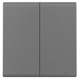 羅格朗開關(guān)插座 綺蘊 深砂銀 二位單控開關(guān) 二開單控 16AX