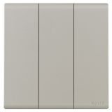 羅格朗開關(guān)插座 綺蘊 粉鉑金 三位單控開關(guān) 三開單控 16AX