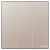 羅格朗開(kāi)關(guān)插座 維翼 玫金玉 三位單控開(kāi)關(guān) 三開(kāi)單控 10AX