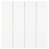 羅格朗開(kāi)關(guān)插座 維翼 陶瓷白 四位單控開(kāi)關(guān) 四開(kāi)單控 10AX