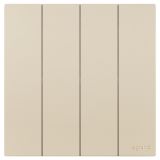 羅格朗開(kāi)關(guān)插座 維翼 粉鉑金 四位單控開(kāi)關(guān) 四開(kāi)單控 10AX