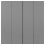 羅格朗開(kāi)關(guān)插座 維翼 深砂銀 四位單控開(kāi)關(guān) 四開(kāi)單控 10AX