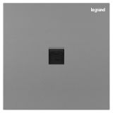 羅格朗開關插座 博軾 深砂銀 一位電腦插（六類）